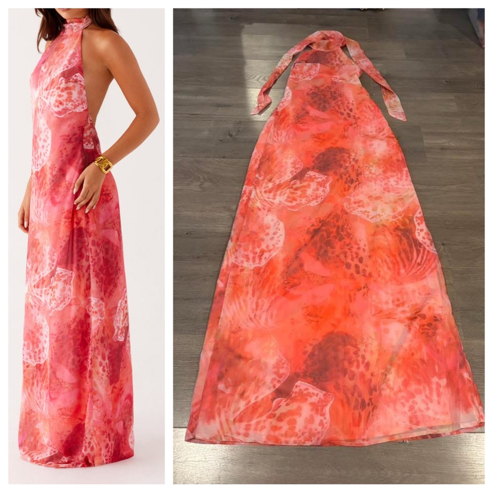 Peppermayo California Dress in Flamingo Fling